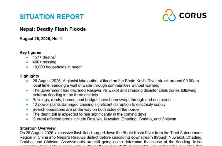 Nepal Flash Floods Situation Report No. 1